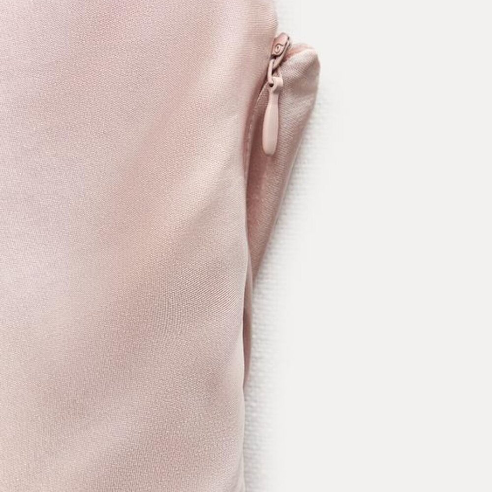 OPEN BACK SATIN EFFECT DRESS - Picture 8 of 8